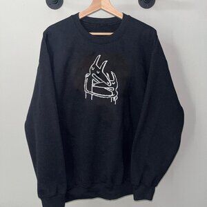 Black White Car Seat Headrest Twin Fantasy 2000s Rock Band Crewneck Sweatshirt